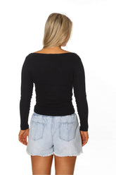 HIBISCUS L/S RIB TEE - Rip Curl